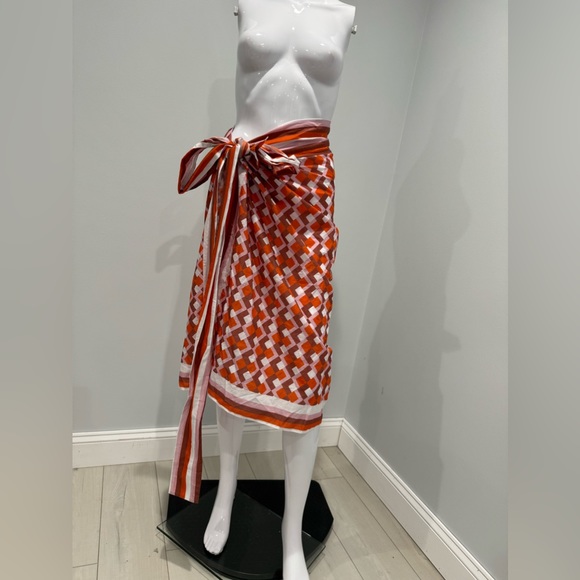 $290 SILVIA TCHERASSI Giulia Skirt Pareo size S - Picture 5 of 10